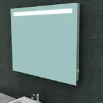 Wiesbaden Tigris spiegel rechthoek met LED en stopcontact 100 x 80 cm
