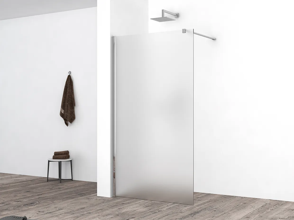Wiesbaden Comfort inloopdouche 1200 x 2000 x 10 mm nano melkglas/chroom