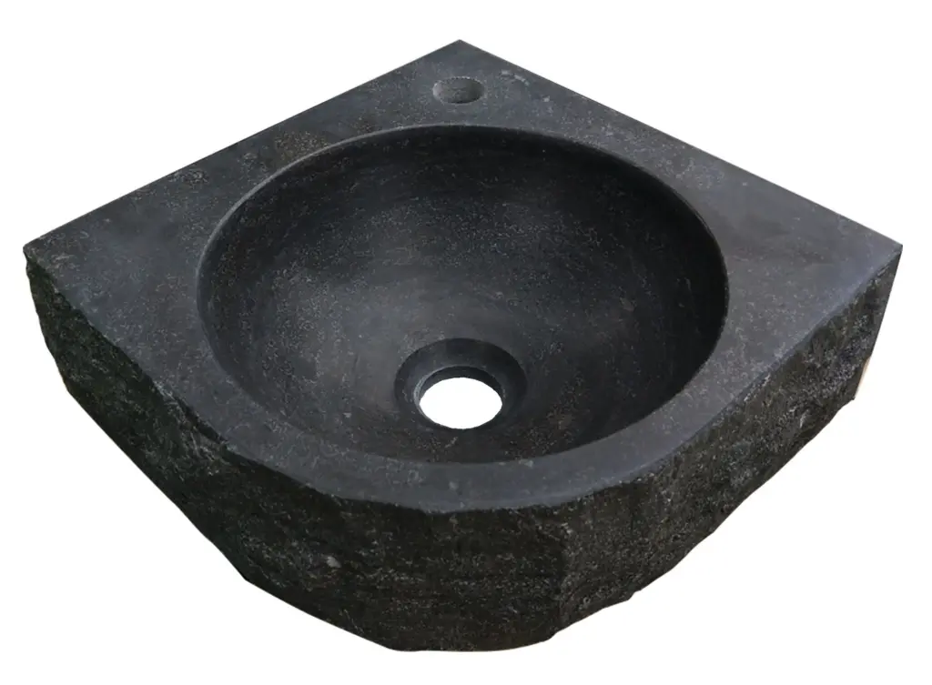 Wiesbaden Raw hoekfontein hamerslag 30x30x10 cm hardsteen gezoet