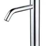 Wiesbaden Ribbd XL wastafelkraan hoog chroom