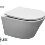 Wiesbaden Vesta junior wandcloset rimless verkort met Shade slim toiletzitting s