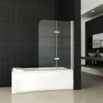 Wiesbaden Cinco badwand draaibaar 1000 x 1400 x 6 mm nano helder glas/chroom