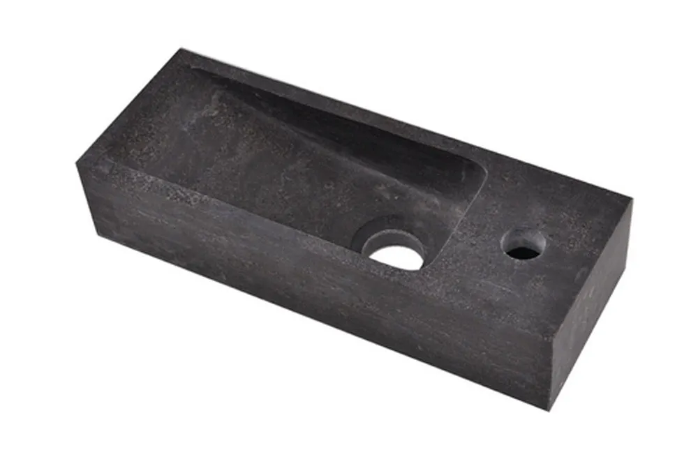 Wiesbaden Raw fontein rechts 38x14x8 cm hardsteen gezoet - Afbeelding 3