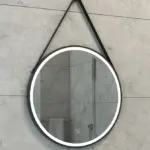 Wiesbaden Cinto spiegel rond met band, LED, dimbaar en spiegelverwarming 60 cm m