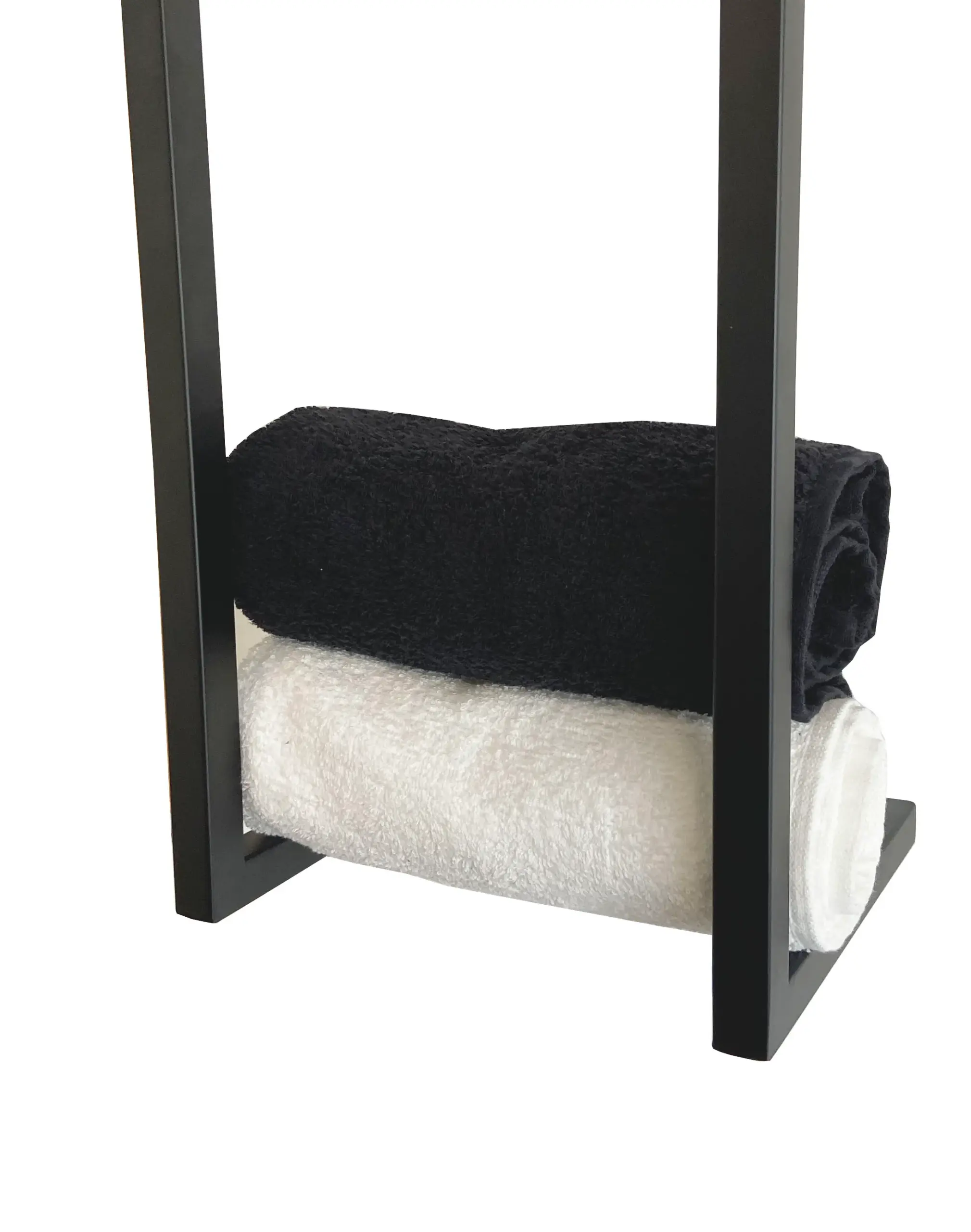 Wiesbaden Loft handdoekrek 95 x 25 x 20 cm mat zwart - Afbeelding 2