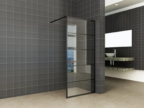 Wiesbaden Horizon inloopdouche met raster 800 x 2000 x 8 mm nano helder glas/mat