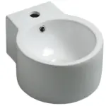 Wiesbaden Kronos fontein 32 x 27,5 x 16 cm keramiek glans wit