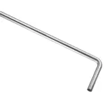 Wiesbaden UniMatch vloerbuis 75 x 22 x 3,2 cm geborsteld staal