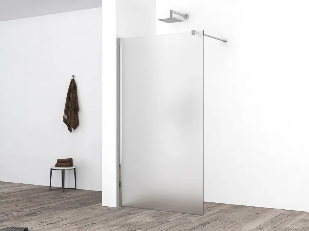 Wiesbaden inloopdouche geheel matglas incl. muurprofiel NANO