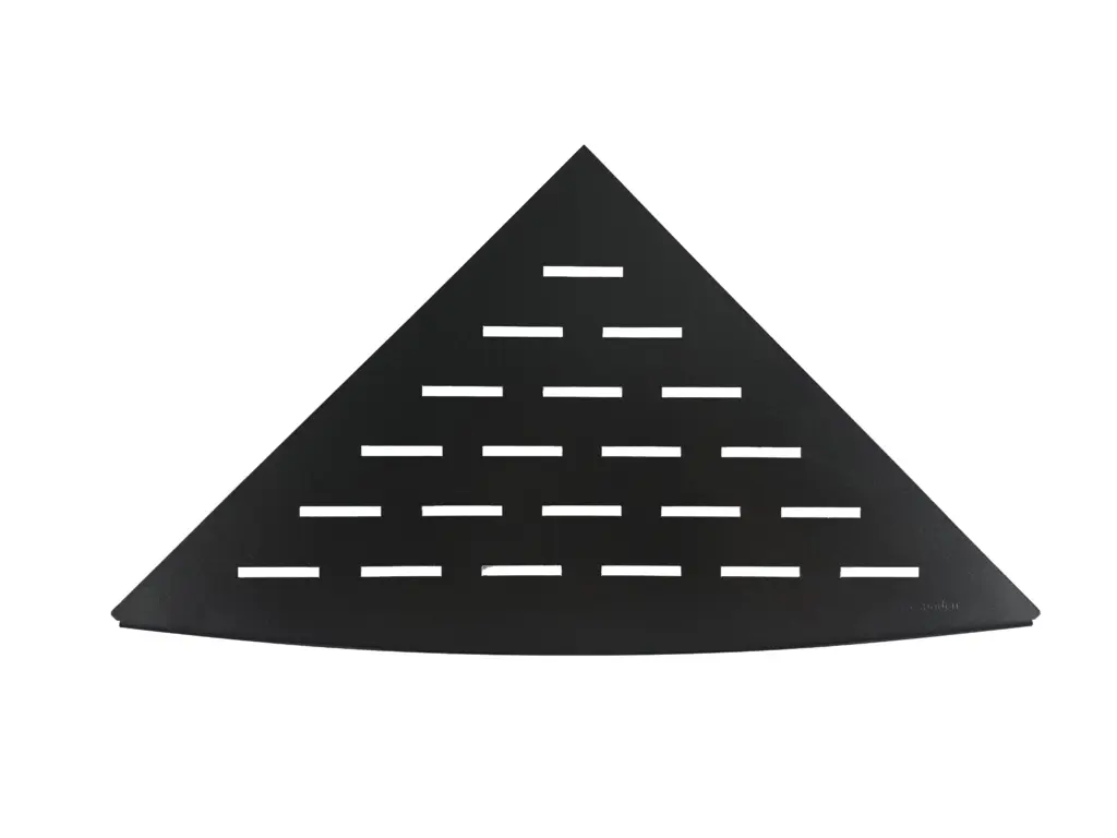 Wiesbaden InWall hoekplanchet 29 x 29 cm mat zwart