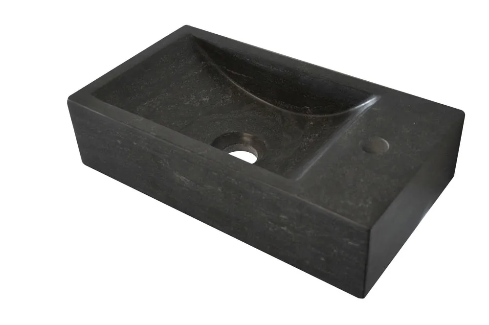 Wiesbaden Raw fontein rechts 40x22x10 cm hardsteen gezoet - Afbeelding 2