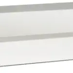 Wiesbaden Flag wastafel enkel zonder kraangat 60x36x4 cm kunstmarmer glans wit