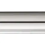 Wiesbaden UniMatch sifon verlengbuis 20 cm met kraag chroom