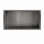 Wiesbaden Demis inbouwnis 30 x 60 x 7 cm gunmetal PVD
