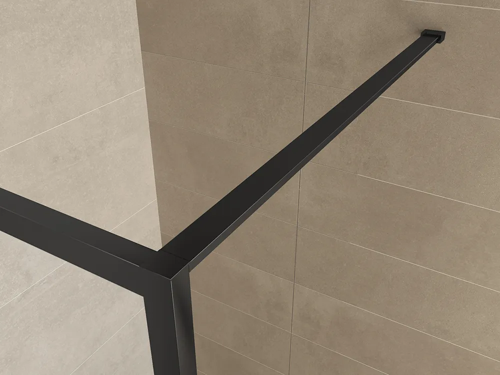 Wiesbaden Maaz inloopdouche met raster en handdoekhouder 1200 x 2000 x 10 mm hel - Afbeelding 4