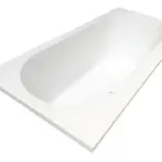 Wiesbaden Portus RD inbouw duo ligbad 180x80x49 cm acryl glans wit
