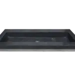 Wiesbaden Raw wastafel enkel zonder kraangat 120x46x5 cm hardsteen gezoet