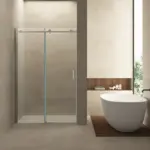 Wiesbaden Slide nis schuifdeur 1400 x 2000 x 8 mm nano helder glas/chroom