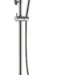 Wiesbaden Ribbd thermostatische regendoucheset opbouw geborsteld staal PVD