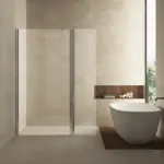 Wiesbaden Comfort zijwand draaibaar 400 x 2000 x 10 mm nano helder glas/chroom