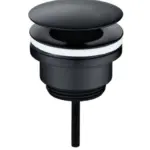 Wiesbaden UniMatch open afvoerplug 5/4'' mat zwart