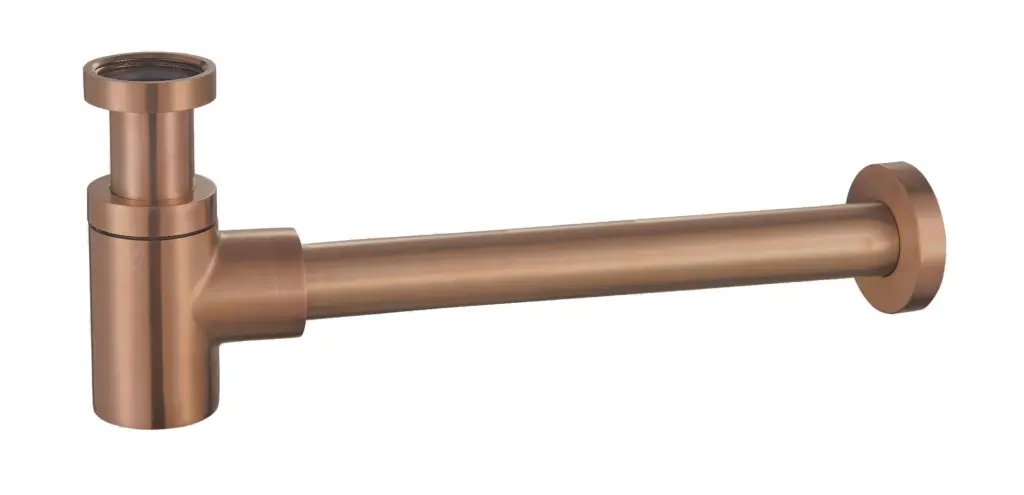 Wiesbaden UniMatch fonteinsifon 5/4" x 32 mm geborsteld brons koper PVD