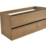 Wiesbaden OAK onderkast met 2 laden 2 uitsparingen 120 x 46 cm eik