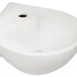 Wiesbaden Porta hoekfontein 35 x 35 x 14,5 cm glans wit