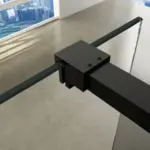 Wiesbaden Slim profielset met stabilisatiestang 120 cm mat zwart