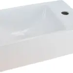 Wiesbaden Rhea XXS fontein rechts 30,5 x 18 x 11 cm keramiek glans wit
