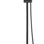 Wiesbaden Tivaro thermostatische regendoucheset opbouw mat zwart