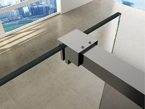 Wiesbaden Slim profielset met stabilisatiestang 120 cm chroom - Afbeelding 4