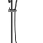 Wiesbaden Ribbd thermostatische regendoucheset opbouw gunmetal PVD
