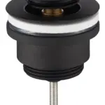 Wiesbaden Flowe draaiwaste afvoerplug 5/4" mat zwart