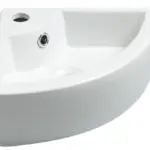 Wiesbaden Pallas hoekfontein 44,5 x 32,5 x 13 cm keramiek glans wit