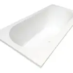 Wiesbaden Portus RD inbouw duo ligbad 190x90x49 cm acryl glans wit