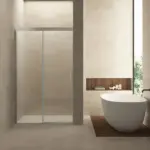 Wiesbaden Puerta nisdeur met 1 schuifdeur 1000 x 2000 x 8 mm nano helder glas/ch