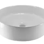 Wiesbaden Link waskom rond 40 x 12 cm keramiek glans wit
