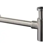 Wiesbaden UniMatch wastafelsifon 5/4" x 32 mm geborsteld staal