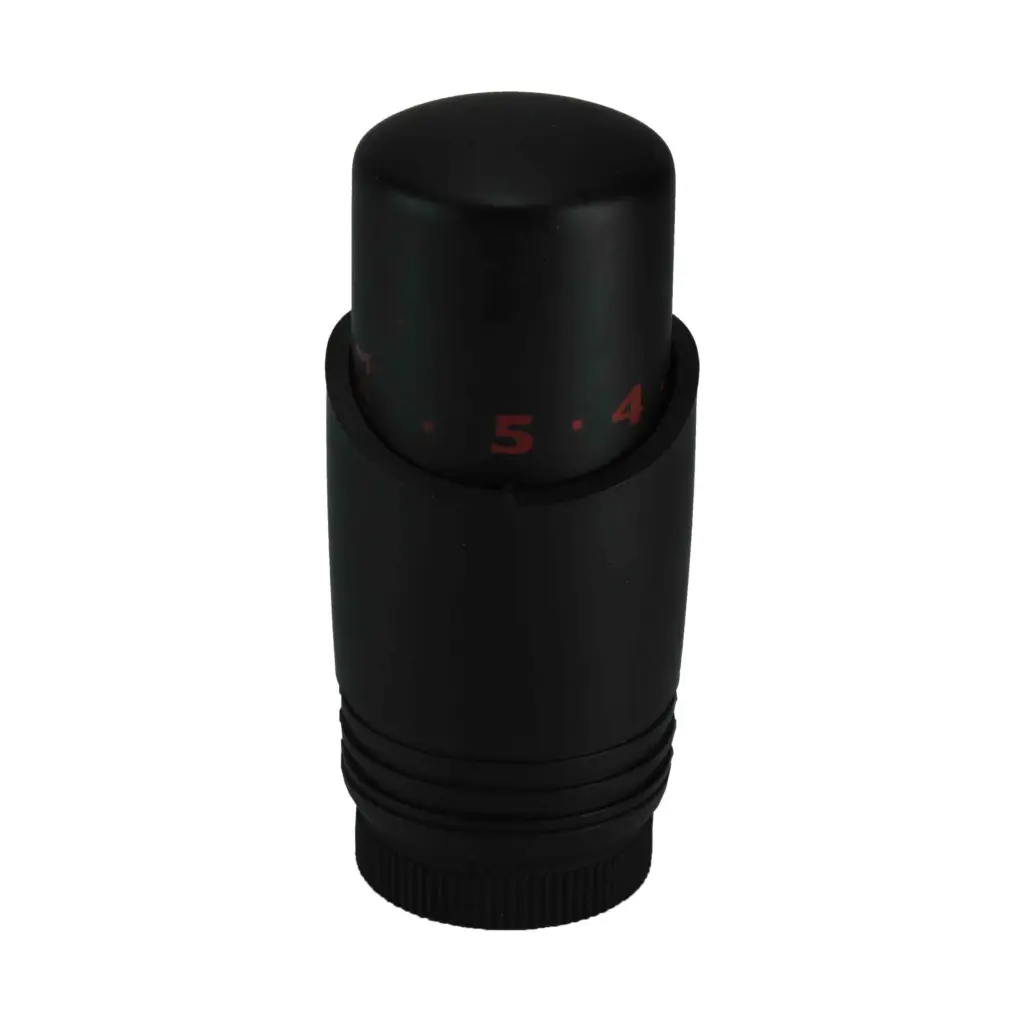 Wiesbaden luxe thermostaatknop M-30 mat zwart