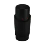 Wiesbaden luxe thermostaatknop M-30 mat zwart