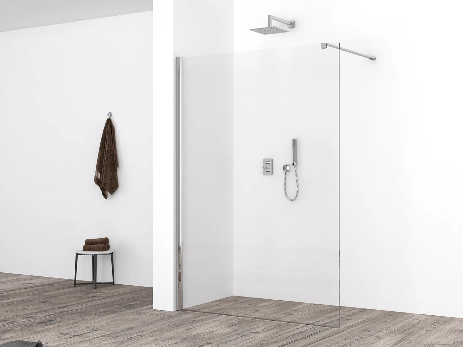 Wiesbaden Comfort inloopdouche 1200 x 2000 x 10 mm nano helder glas/chroom