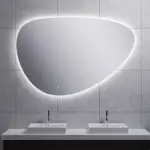 Wiesbaden Uovo spiegel ovaal met LED, dimbaar en spiegelverwarming 140 cm