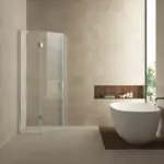 Wiesbaden Pento cabine met 1 draaideur 900 x 900 x 2000 x 8 mm nano helder glas/