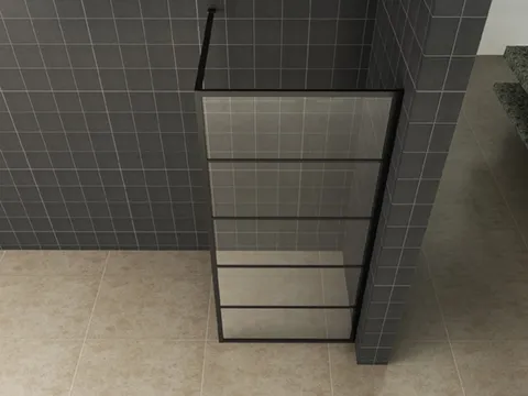 Wiesbaden Horizon inloopdouche met raster 900 x 2000 x 8 mm nano helder glas/mat - Afbeelding 2