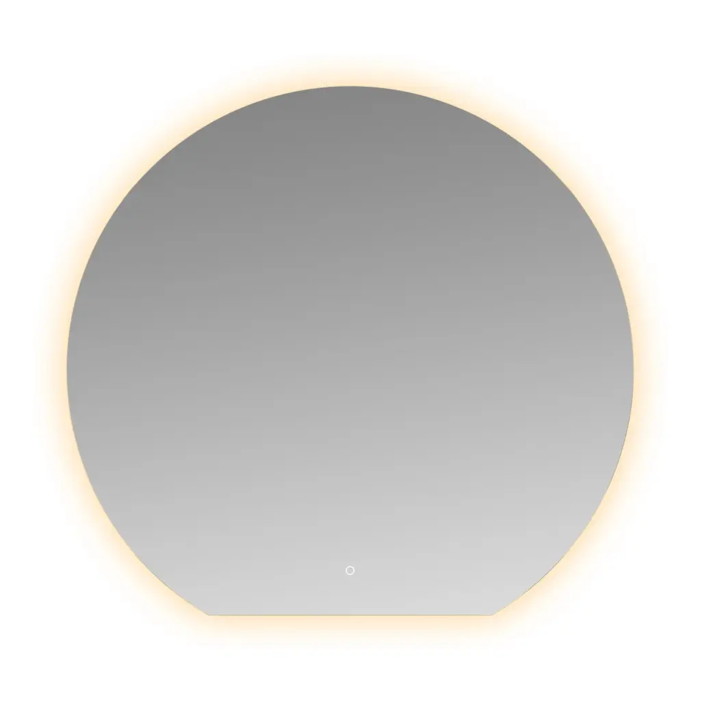 Wiesbaden Tramonto spiegel rond met LED, dimbaar en spiegelverwarming 120 x 112